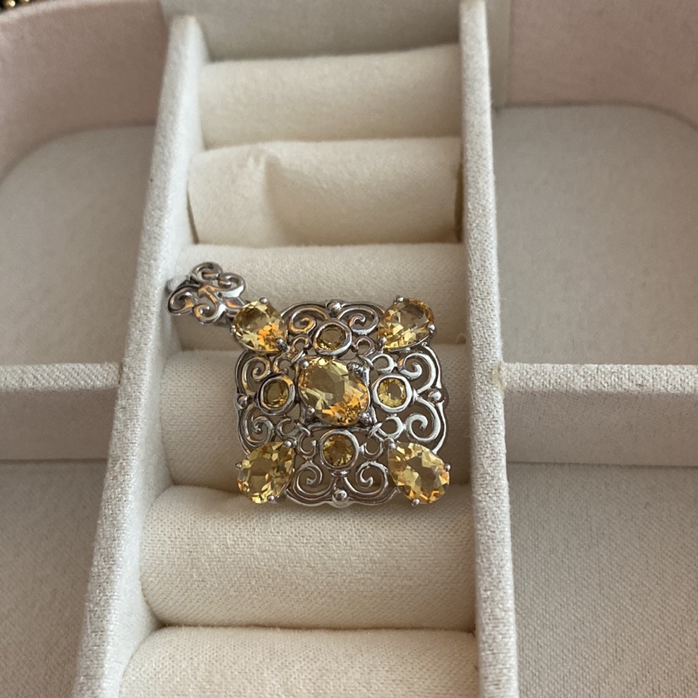 Genuine Citrine Pendant! - Picture 2 of 5